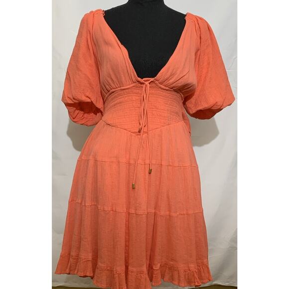 Free People Perfect Day Mini Dress Watermelon Size XS Nwt - Picture 2 of 6